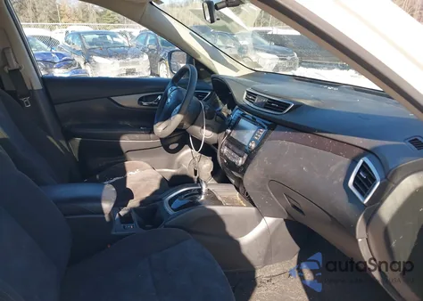 2015 Nissan Rogue Sv из США, поврежденный, VIN KNMAT2MT4FP573480